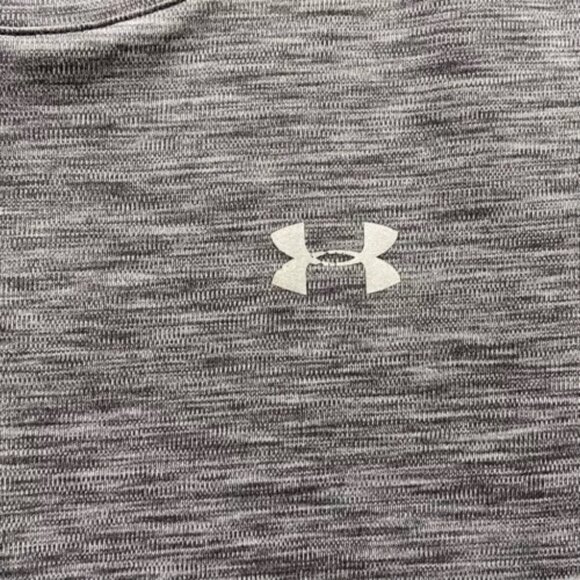 Under Armour UA Ladies Small Velocity Twist Tech Tee Black Heather Crewneck EUC - Picture 4 of 14